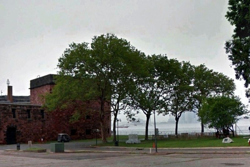 New site of the Governors Island plaque image. Click for full size.