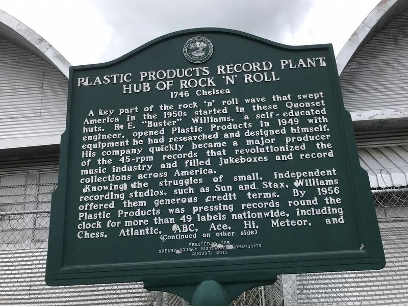 Plastic Products Record Plant Marker image. Click for full size.