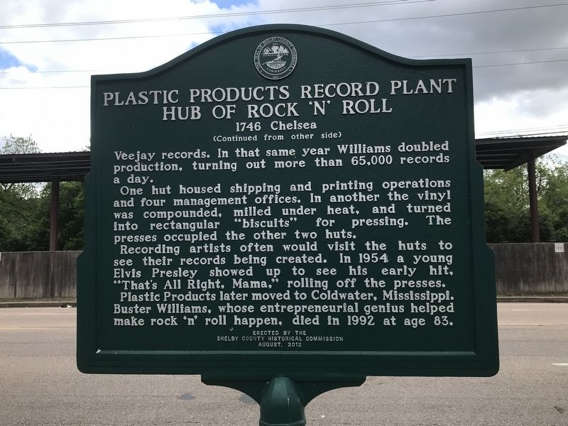 Plastic Products Record Plant Marker image. Click for full size.