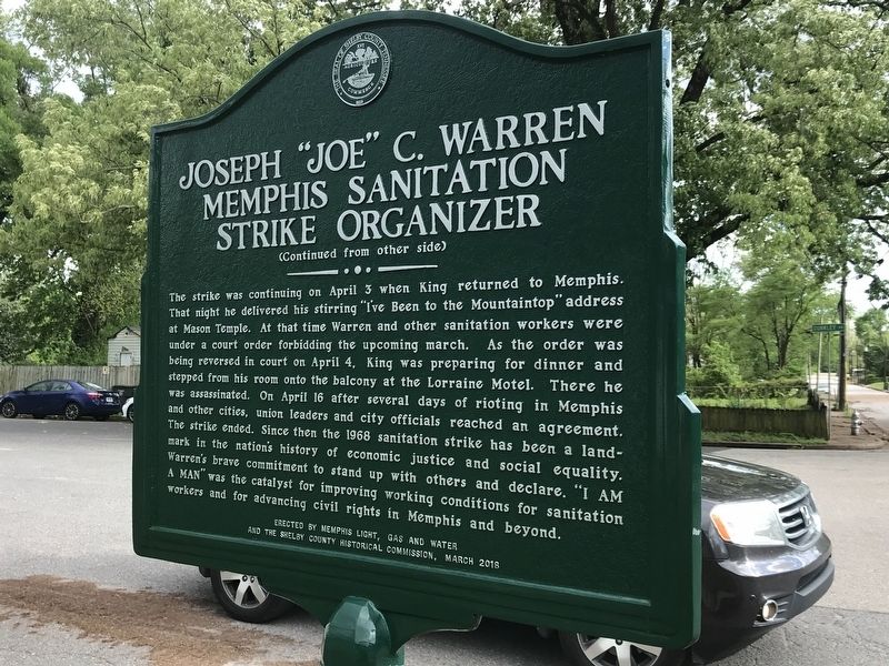 Joseph "Joe" C. Warren Marker image. Click for full size.