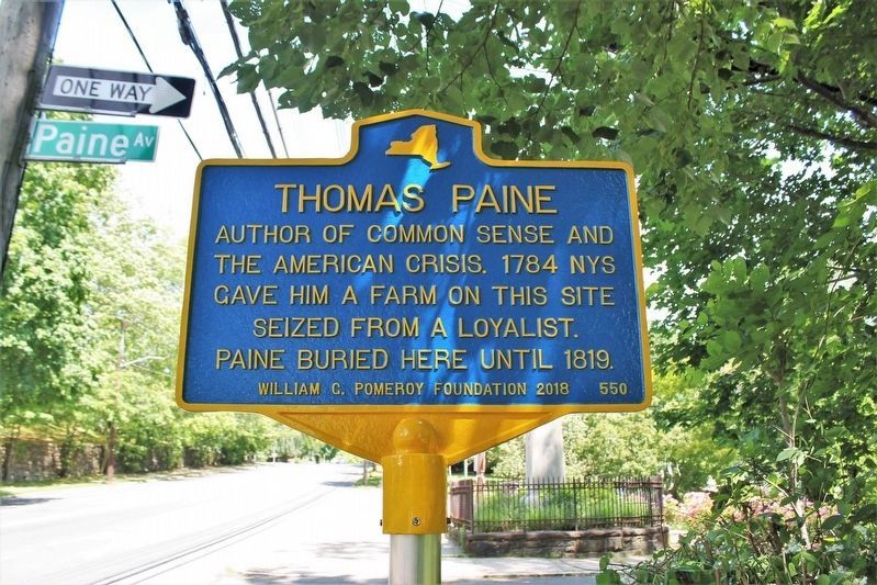 Thomas Paine Marker image. Click for full size.