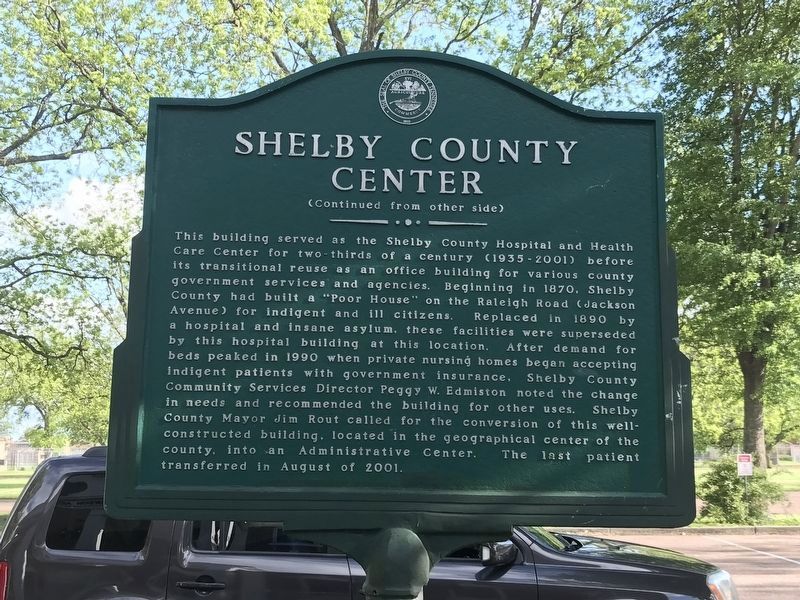 Shelby County Center side of marker image. Click for full size.