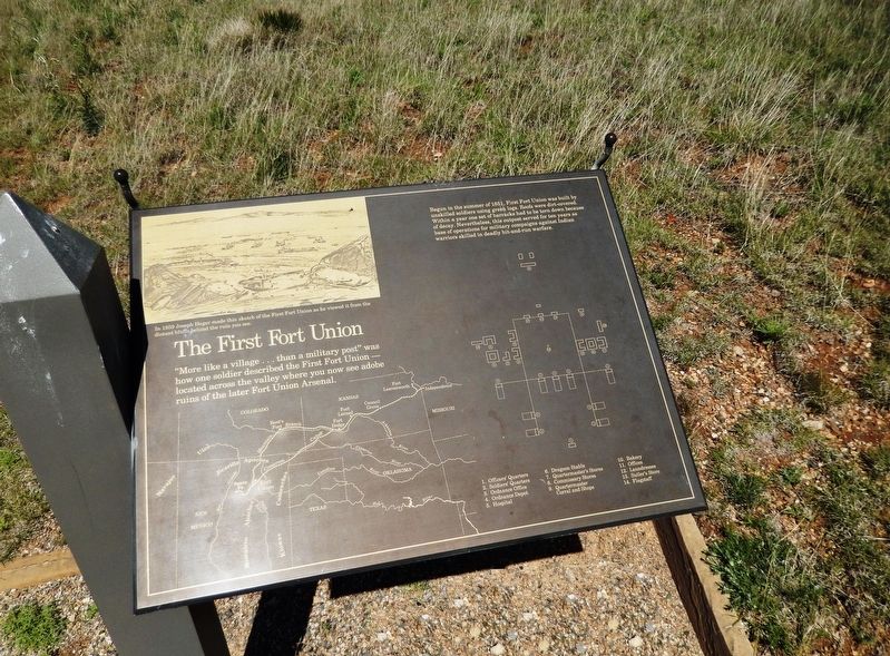 The First Fort Union Marker image. Click for full size.