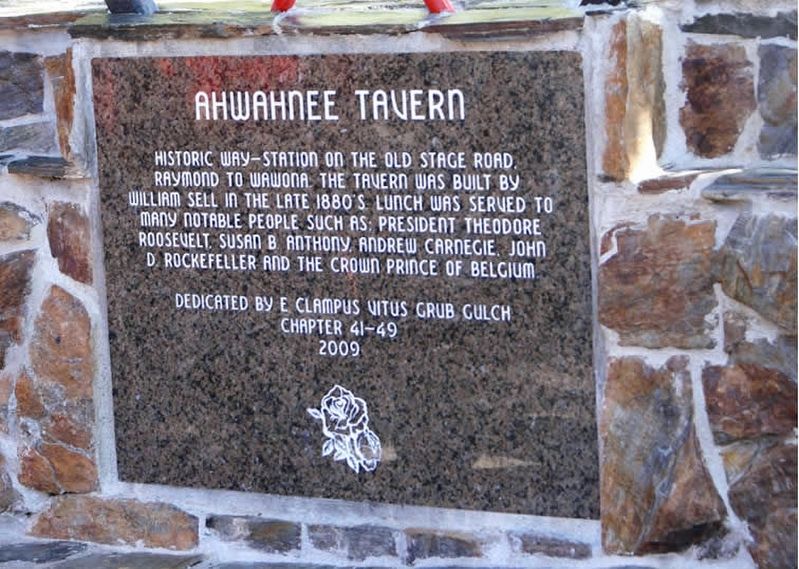 Ahwahnee Tavern Marker image. Click for full size.