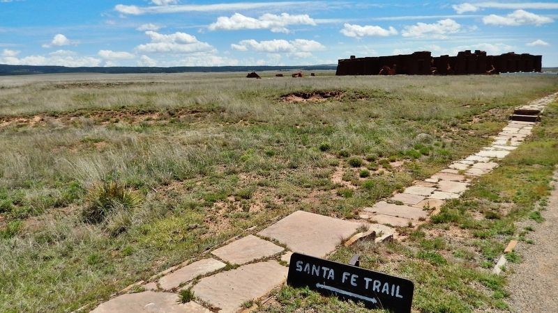 Santa Fe Trail Ruts. Click for full size. Santa Fe Trail Ruts image. Click for full size.