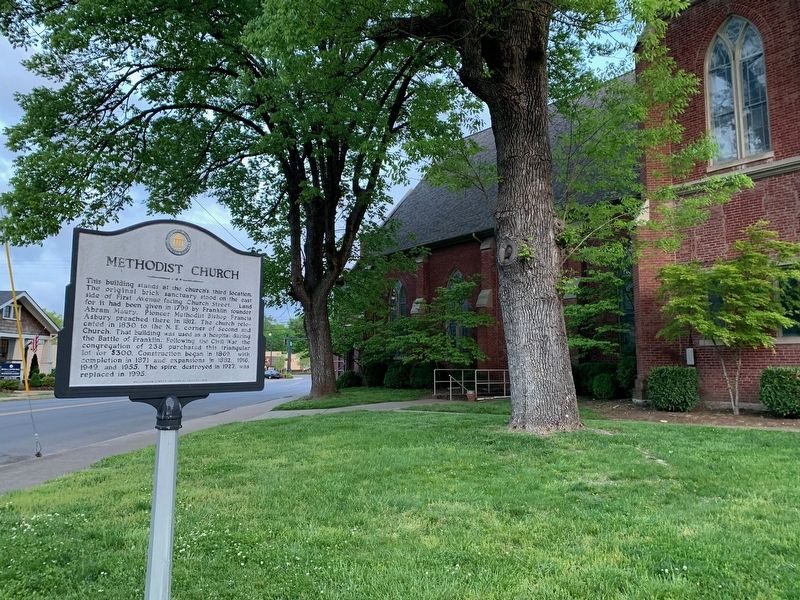 Methodist Church Marker image. Click for full size.