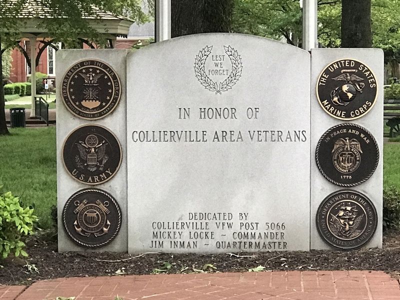 Collierville veterans monument Marker image. Click for full size.