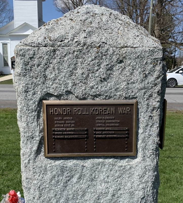 Burlington Flats Honor Roll for Korea, Vietnam and Persian Gulf Marker image. Click for full size.