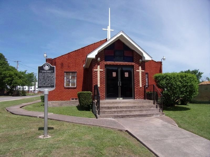 Macedonia Missionary Baptist Church and Marker. Click for full size. Macedonia Missionary Baptist Church and Marker image. Click for full size.