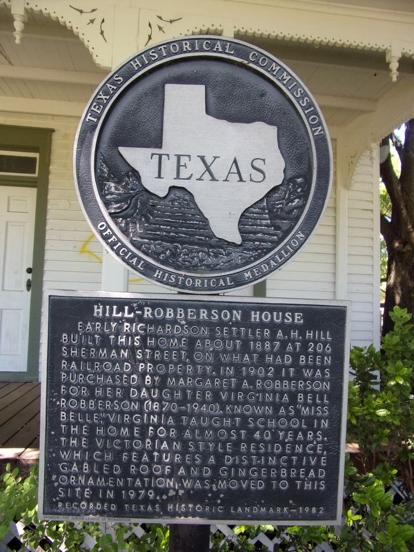 Hill-Robberson House Marker image. Click for full size.