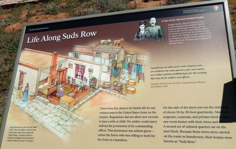 Life Along Suds Row Marker image. Click for full size.
