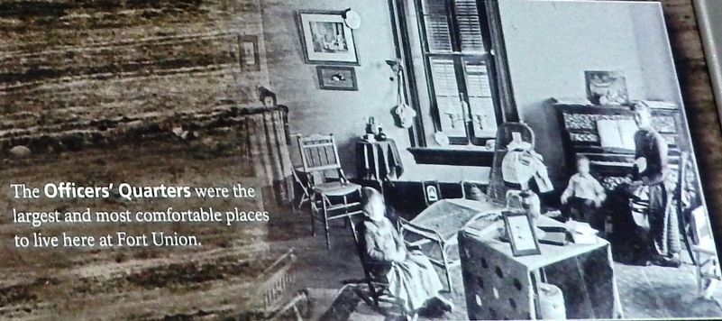 Marker detail: Officers' Quarters image. Click for full size.