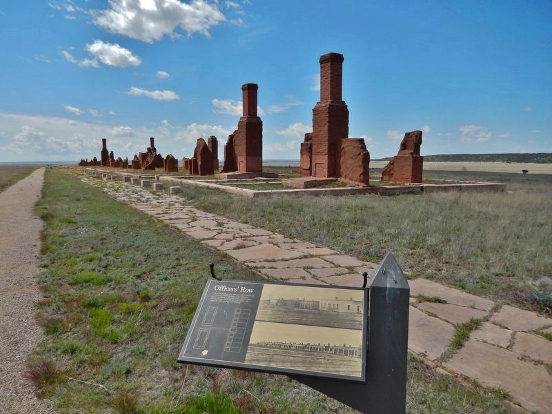 Officers' Row Marker. Click for full size. Officers' Row Marker image. Click for full size.