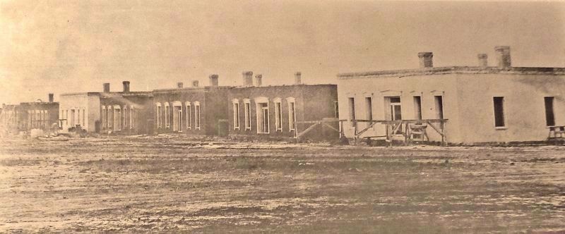Marker detail: Officers' Row 1866. Click for full size. Marker detail: Officers' Row 1866 image. Click for full size.