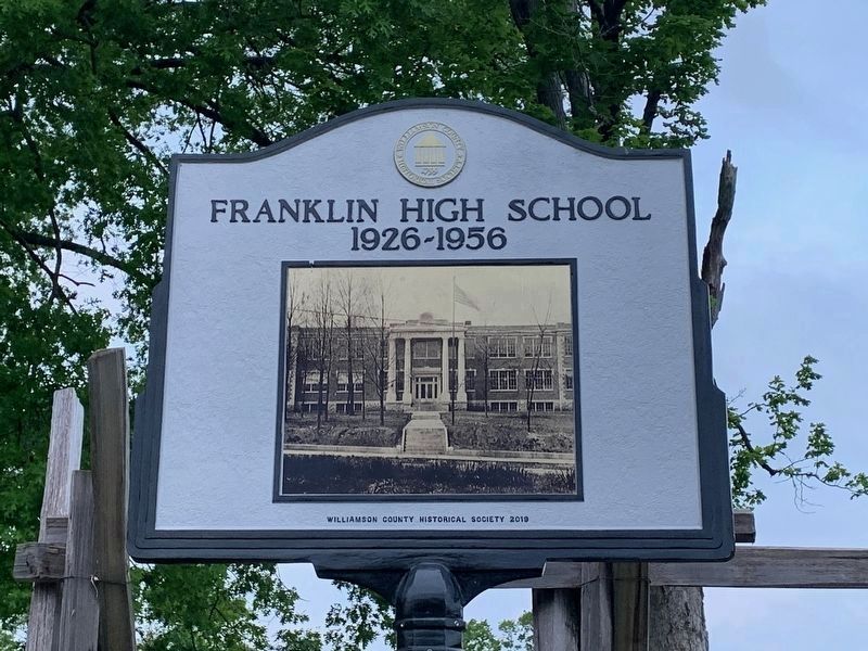 Franklin High School Marker image. Click for full size.
