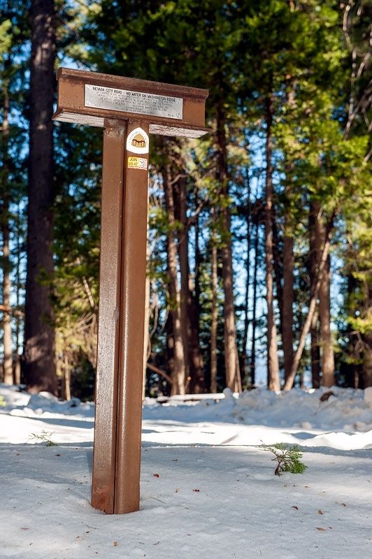 Nevada City Road - No Water on Washington Ridge Marker image. Click for full size.