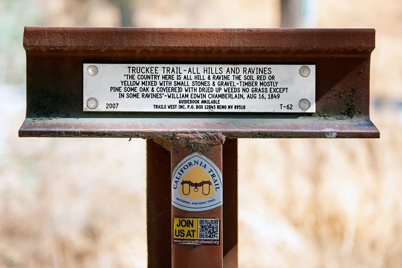 Truckee Trail - All Hills and Ravines Marker image. Click for full size.