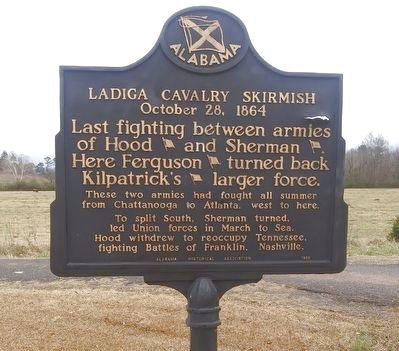 Ladiga Cavalry Skirmish Marker image. Click for full size.