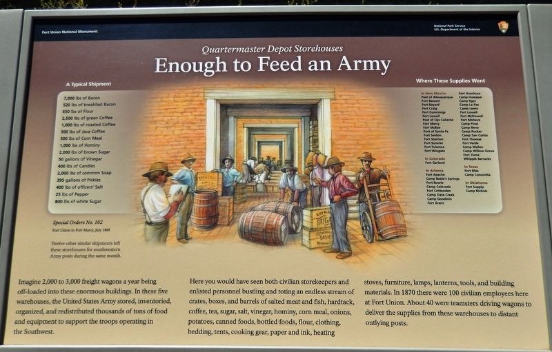 Enough to Feed an Army Marker image. Click for full size.