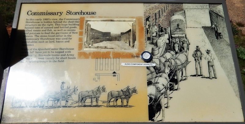 Commissary Storehouse Marker. Click for full size. Commissary Storehouse Marker image. Click for full size.