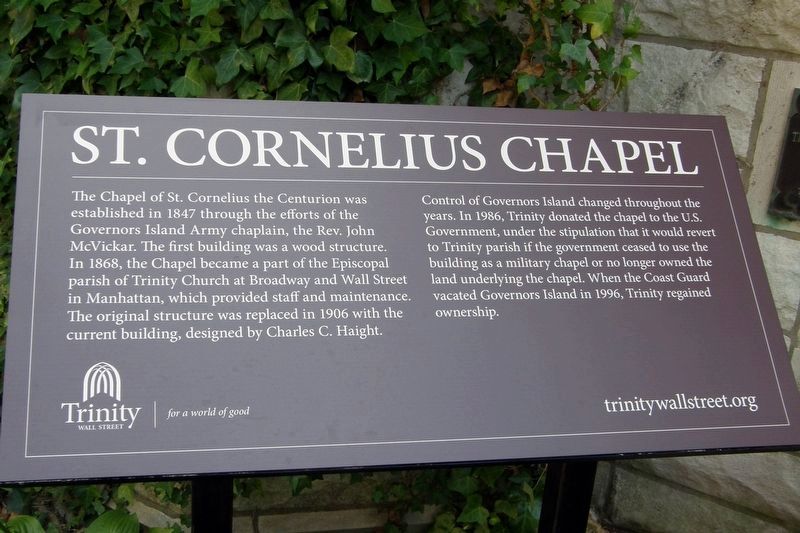 St. Cornelius Chapel Marker. Click for full size. St. Cornelius Chapel Marker image. Click for full size.
