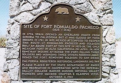 Site of Fort Romualdo Pacheco Marker image. Click for full size.