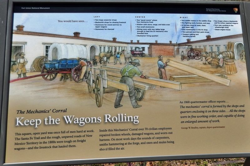 Keep the Wagons Rolling Marker image. Click for full size.