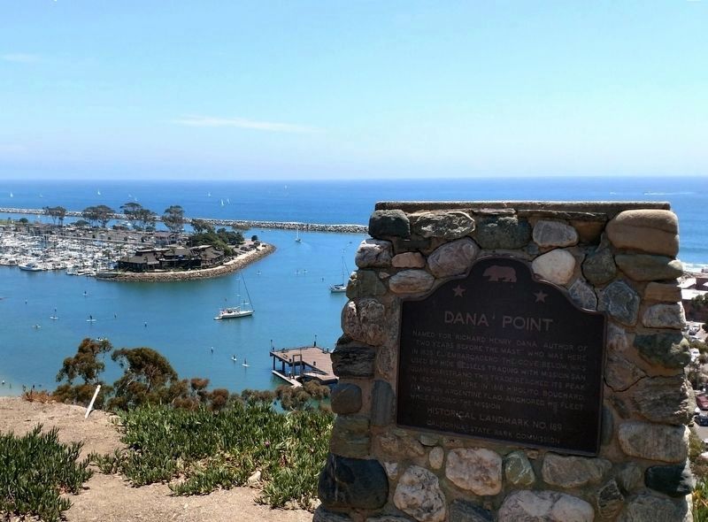 Dana Point Marker and Harbor image. Click for full size.