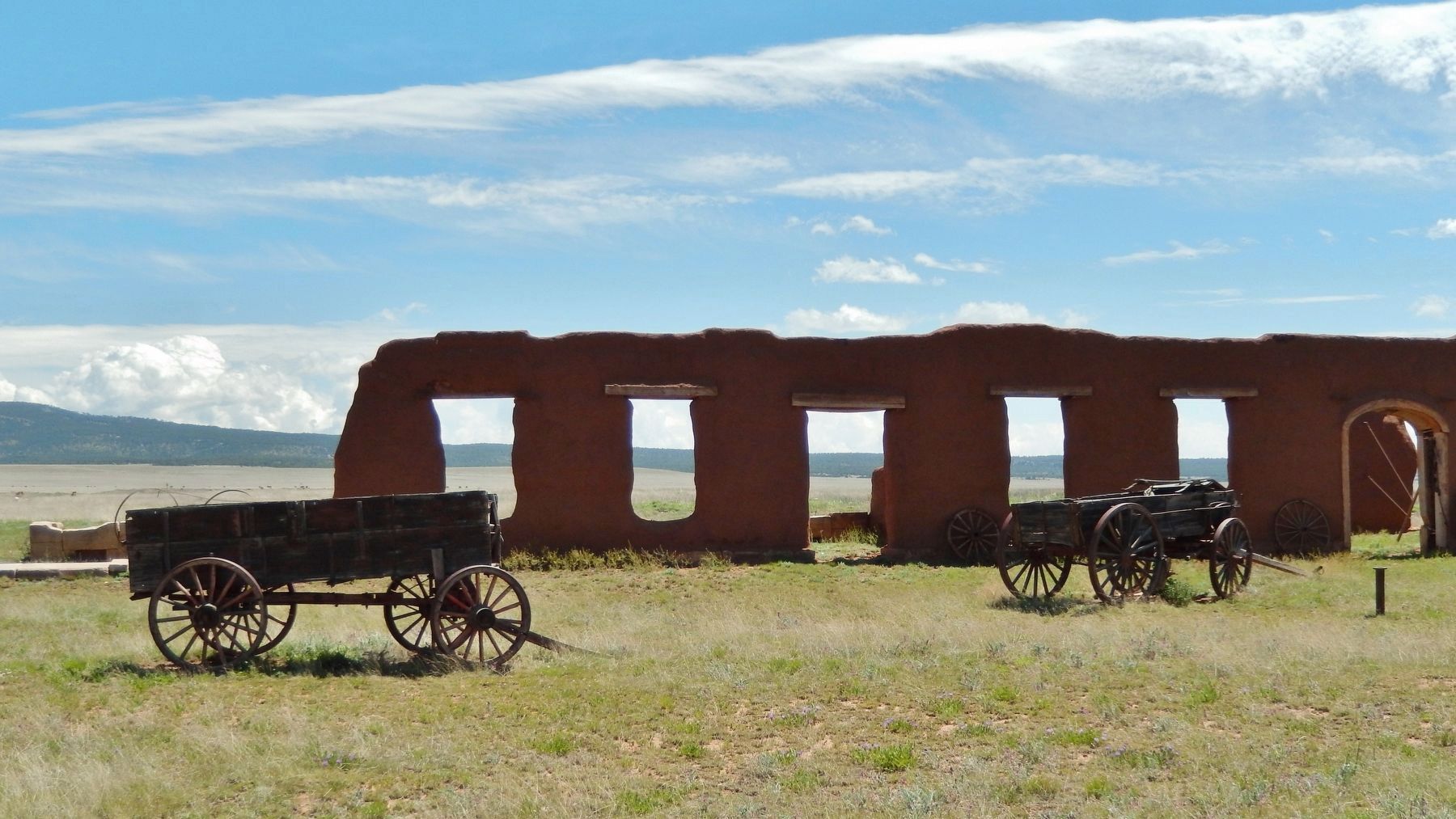Fort Union Depot Mechanics' Corral Ruins. Click for full size. Fort Union Depot Mechanics' Corral Ruins image. Click for full size.