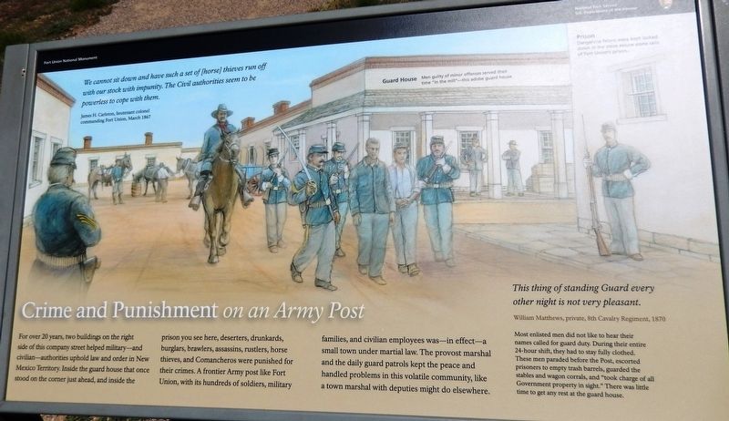 Crime and Punishment <i>on an Army Post</i> Marker image. Click for full size.