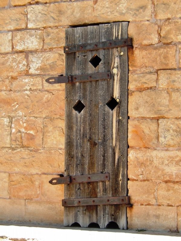 Fort Union Prison Door image. Click for full size.