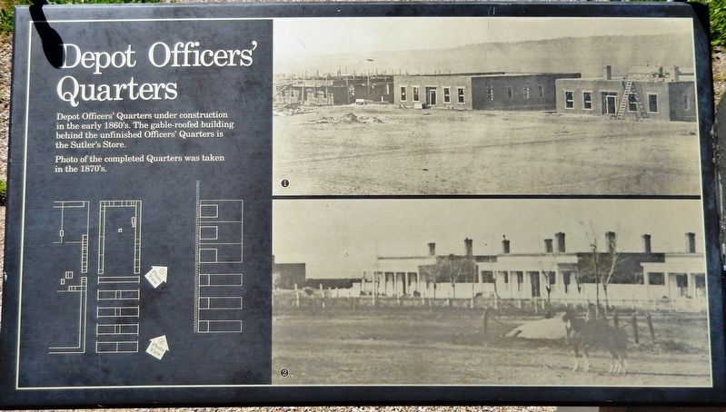 Depot Officers' Quarters Marker. Click for full size. Depot Officers' Quarters Marker image. Click for full size.