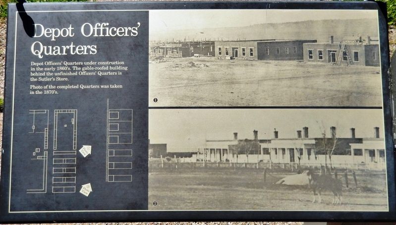 Depot Officers' Quarters Marker image. Click for full size.