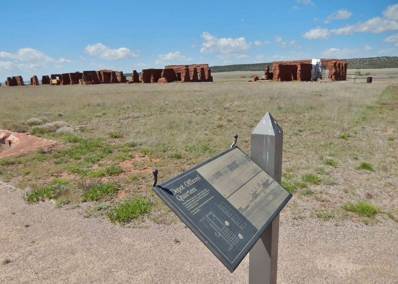 Depot Officers' Quarters Marker. Click for full size. Depot Officers' Quarters Marker image. Click for full size.
