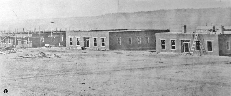 Marker detail: Depot Officers' Quarters, circa 1860s image. Click for full size.