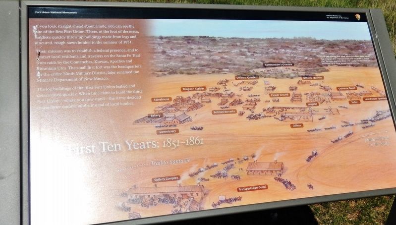 The First Ten Years: <i>1851-1861</i> Marker image. Click for full size.