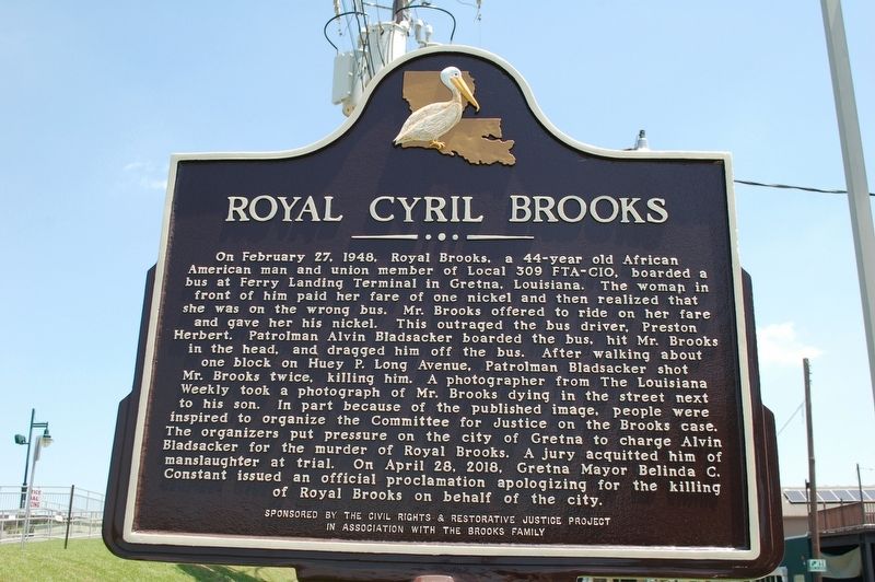 Royal Cyril Brooks Marker. Click for full size. Royal Cyril Brooks Marker image. Click for full size.