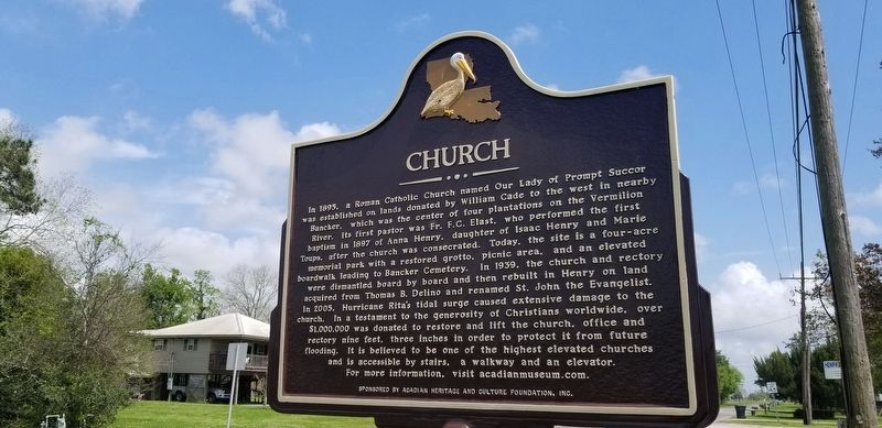 Henry/Church Marker. Click for full size. Henry/Church Marker image. Click for full size.