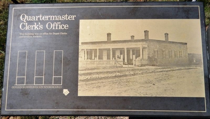 Quartermaster Clerks' Office Marker. Click for full size. Quartermaster Clerks' Office Marker image. Click for full size.