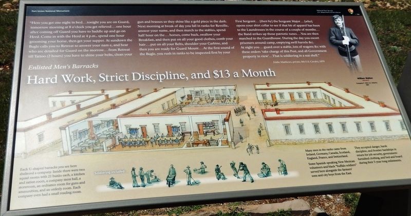 Hard Work, Strict Discipline, and $13 a Month Marker image. Click for full size.