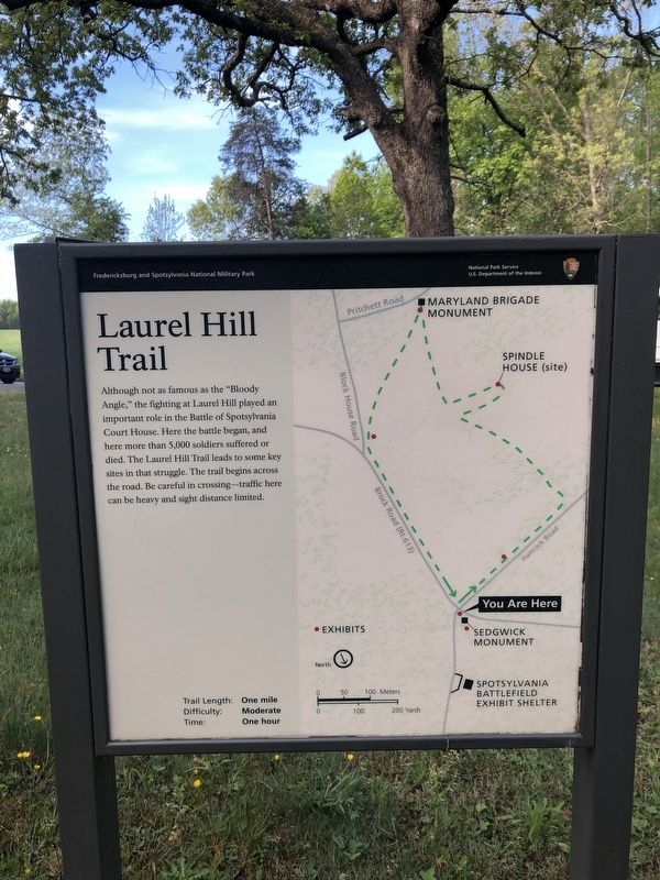 Laurel Hill Trail Marker image. Click for full size.