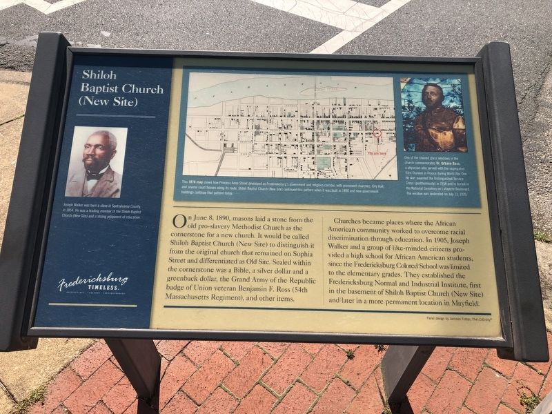 Shiloh Baptist Church (New Site) Marker. Click for full size. Shiloh Baptist Church (New Site) Marker image. Click for full size.