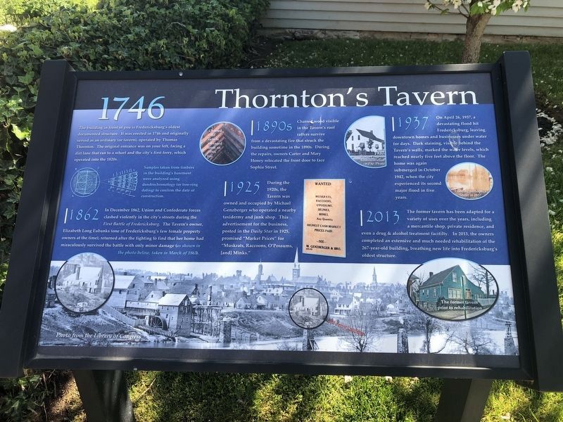 Thornton's Tavern Marker image. Click for full size.