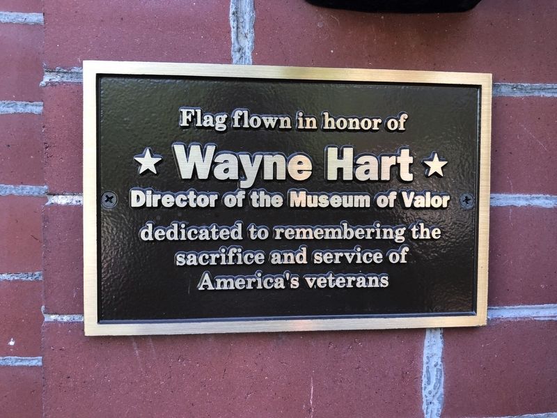 Dedication plaque on the building. Click for full size. Dedication plaque on the building image. Click for full size.