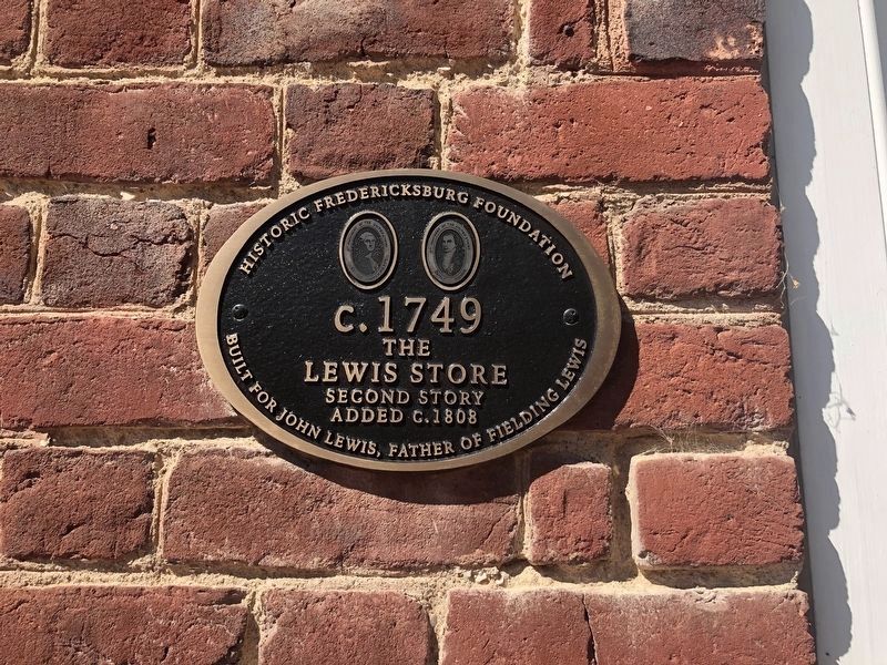 Historic Fredericksburg Foundation plaque on the building image. Click for full size.