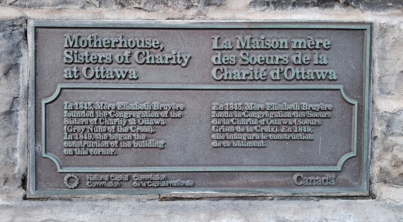 Motherhouse, Sisters of Charity at Ottawa Marker. Click for full size. Motherhouse, Sisters of Charity at Ottawa Marker image. Click for full size.