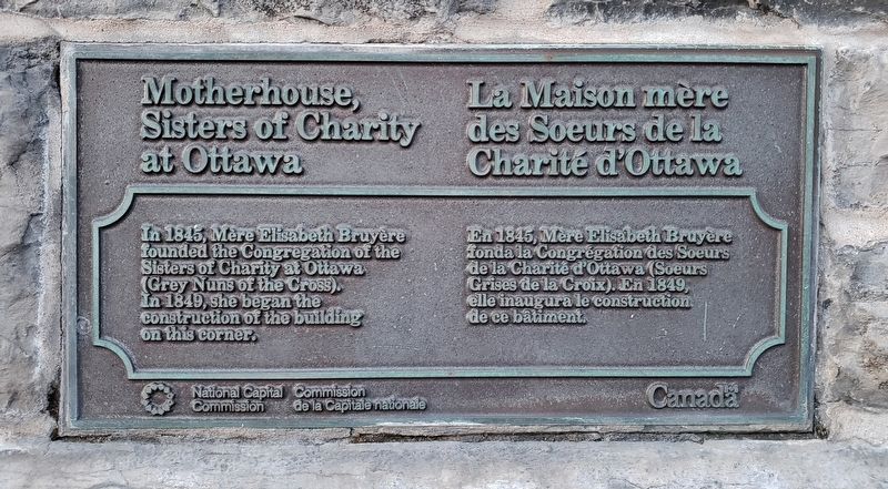 Motherhouse, Sisters of Charity at Ottawa Marker image. Click for full size.