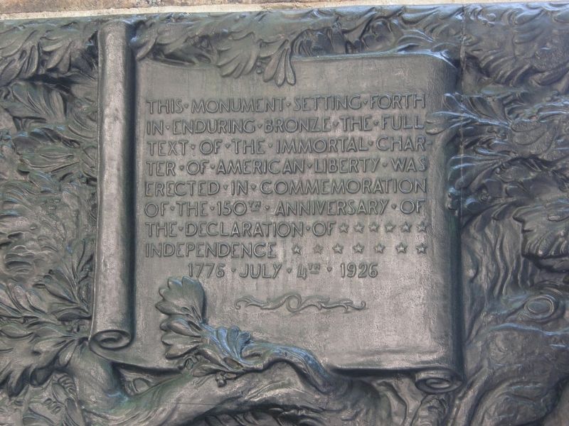 Declaration of Independence Monument. Click for full size. Declaration of Independence Monument image. Click for full size.
