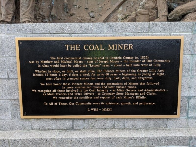The Coal Miner Marker image. Click for full size.