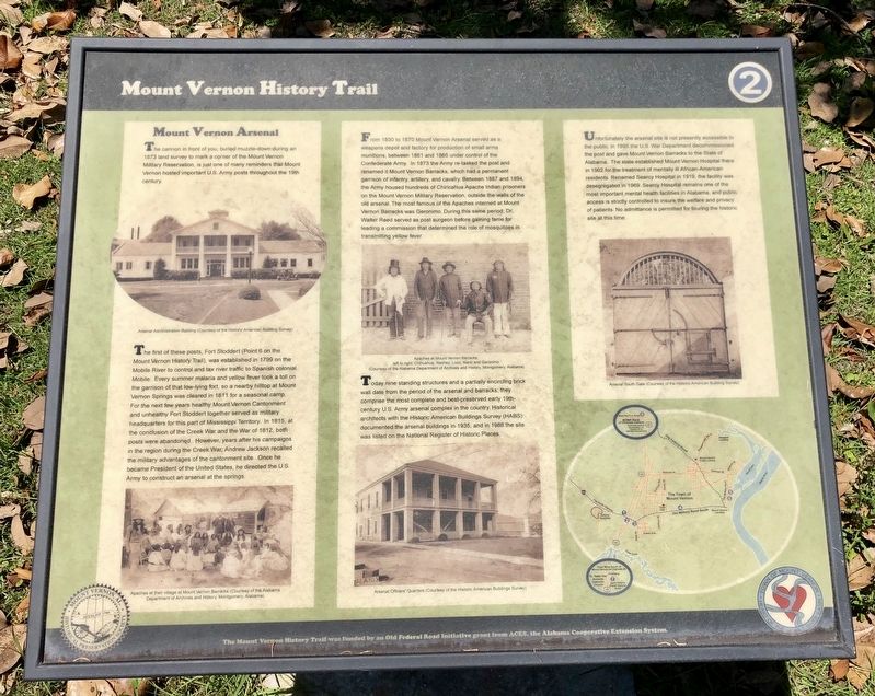Mount Vernon Arsenal Marker. Click for full size. Mount Vernon Arsenal Marker image. Click for full size.